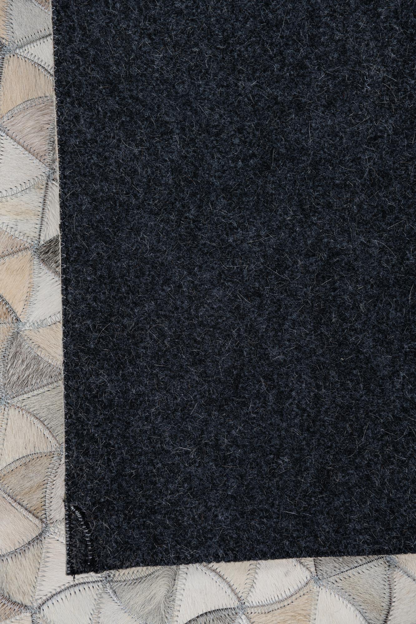 7' 10 x 9' 10 Cowhide Leather Rug