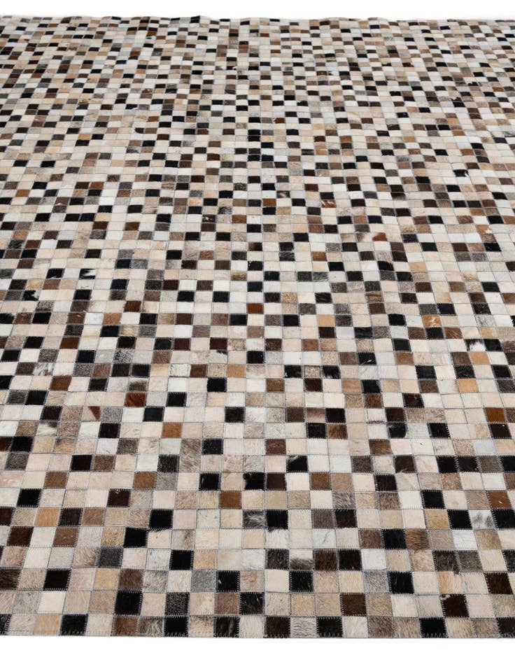 Detail image of 8' 3 x 9' 10 Cowhide Leather Rug