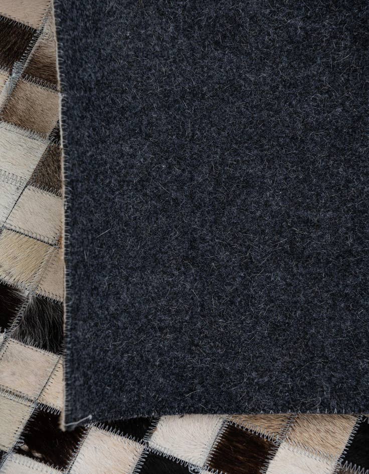 Detail image of 8' 3 x 9' 10 Cowhide Leather Rug