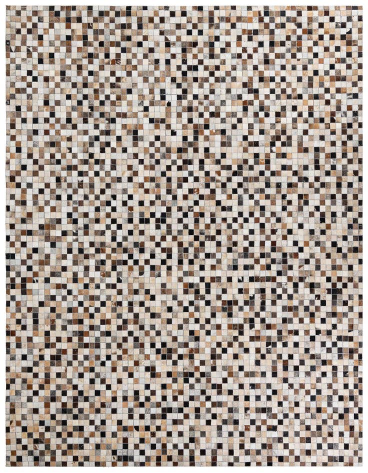 Detail image of 8' 3 x 9' 10 Cowhide Leather Rug
