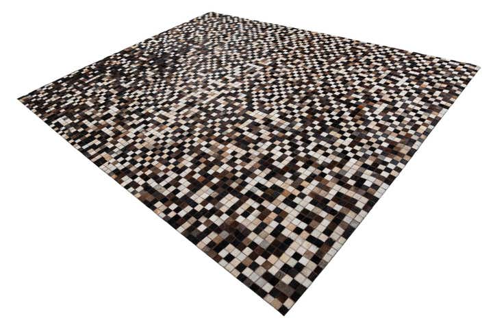 8' x 10' 1 Cowhide Leather Rug