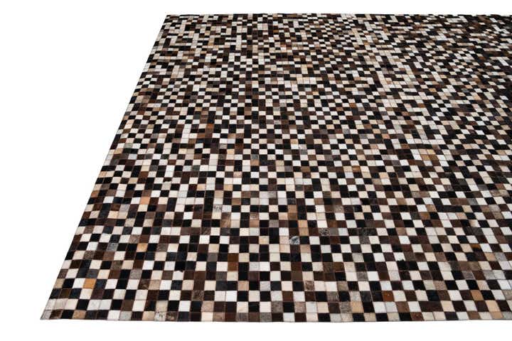8' x 10' 1 Cowhide Leather Rug