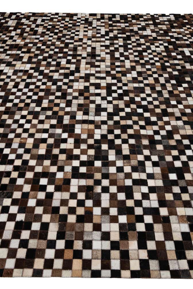 8' x 10' 1 Cowhide Leather Rug