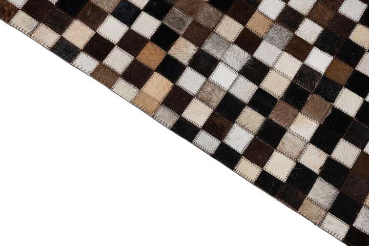 8' x 10' 1 Cowhide Leather Rug