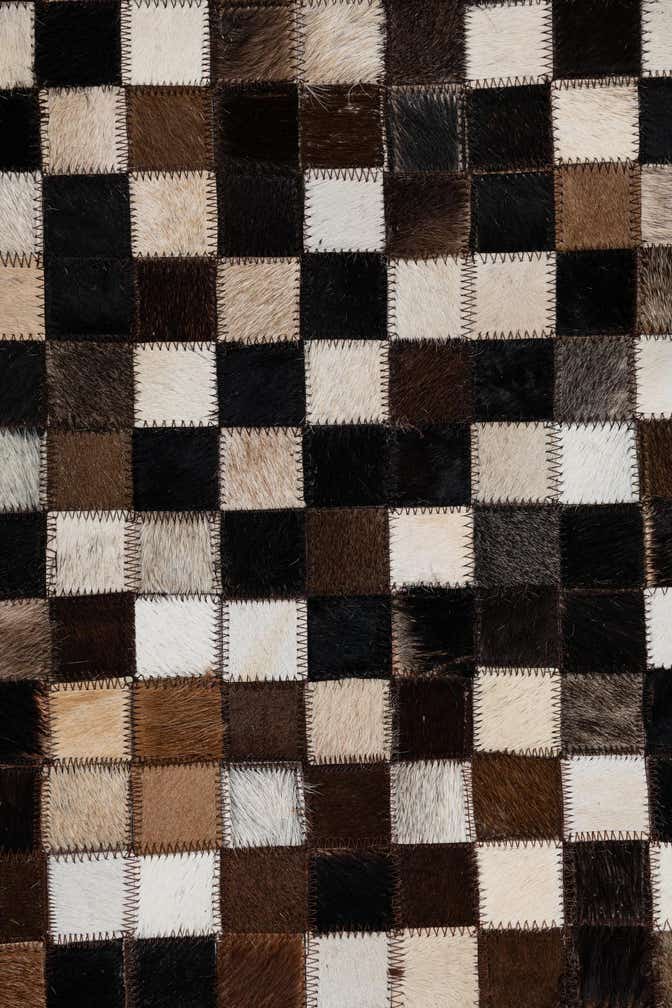8' x 10' 1 Cowhide Leather Rug