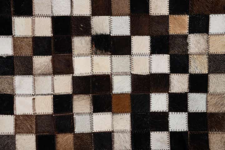 8' x 10' 1 Cowhide Leather Rug