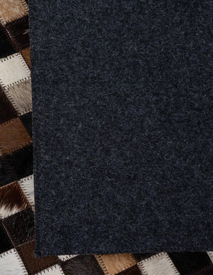 Detail image of 8' 1 x 9' 10 Cowhide Leather Rug