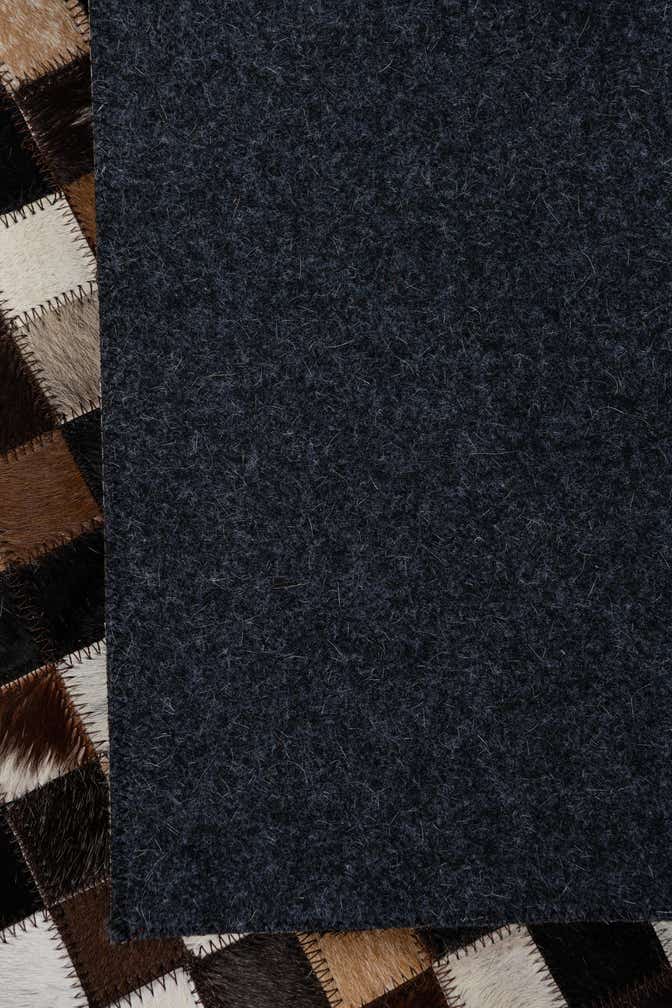8' 1 x 9' 10 Cowhide Leather Rug