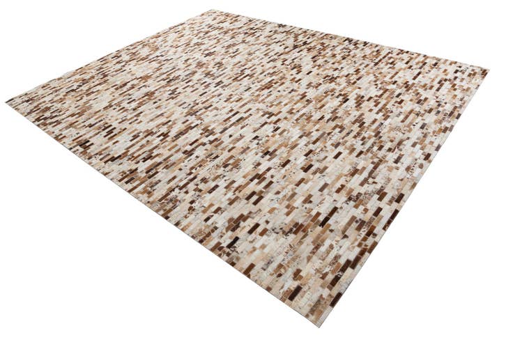 Detail image of 8' 1 x 10' Cowhide Leather Rug