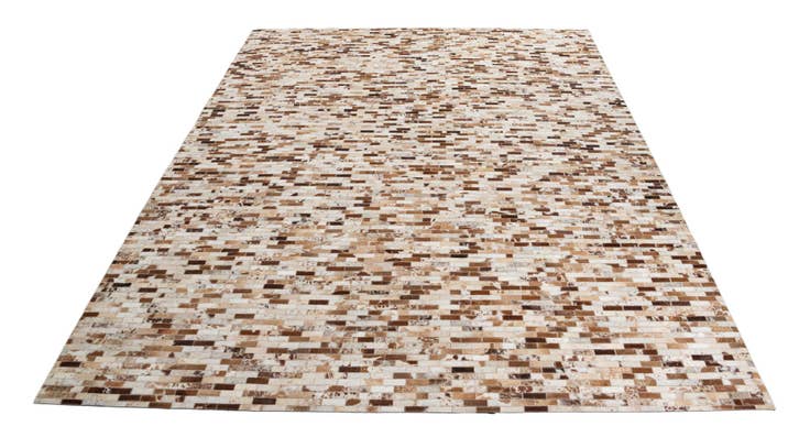 Detail image of 8' 1 x 10' Cowhide Leather Rug