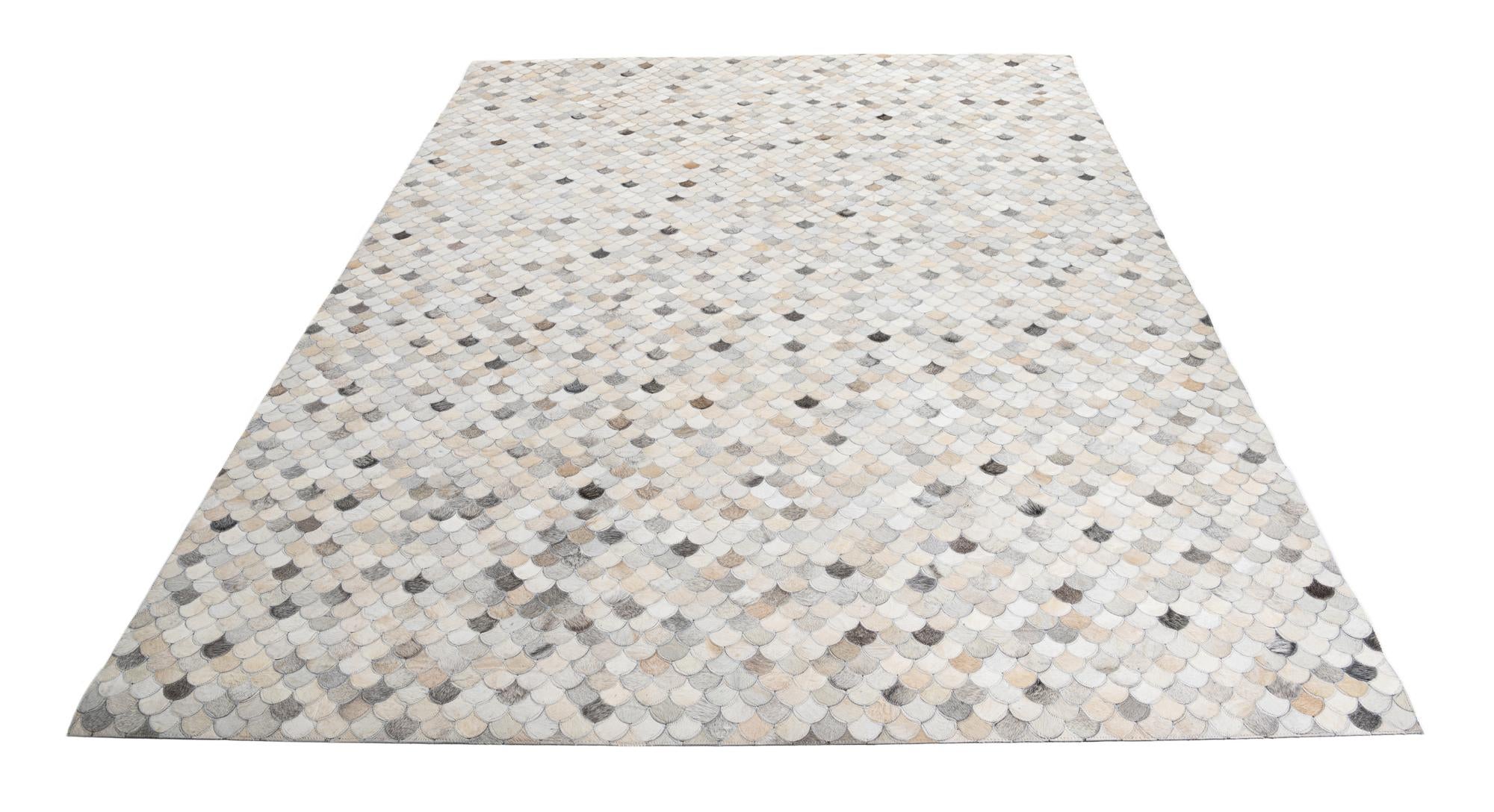 8' x 10' Cowhide Leather Rug