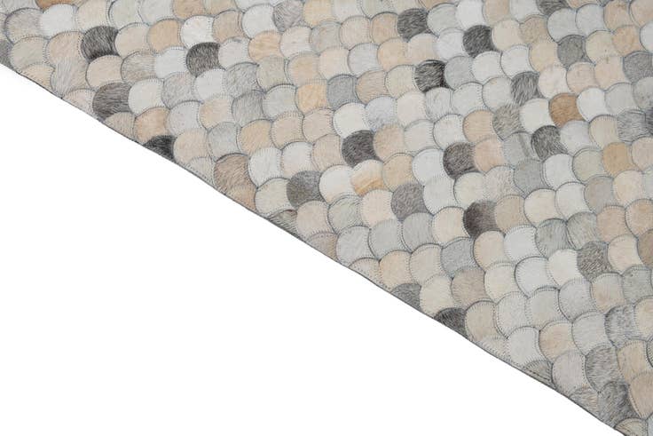 Detail image of 8' x 10' Cowhide Leather Rug