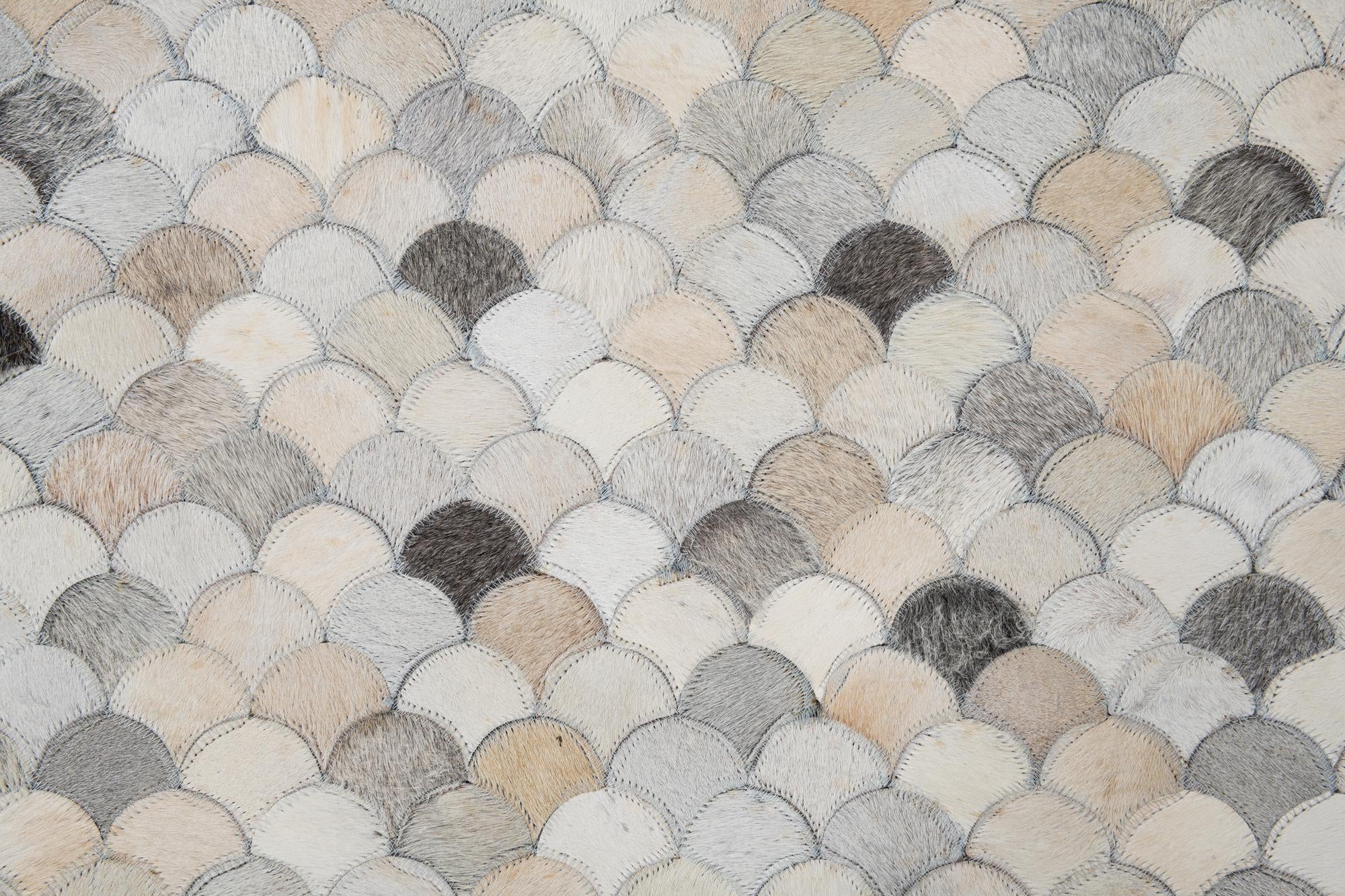 8' x 10' Cowhide Leather Rug