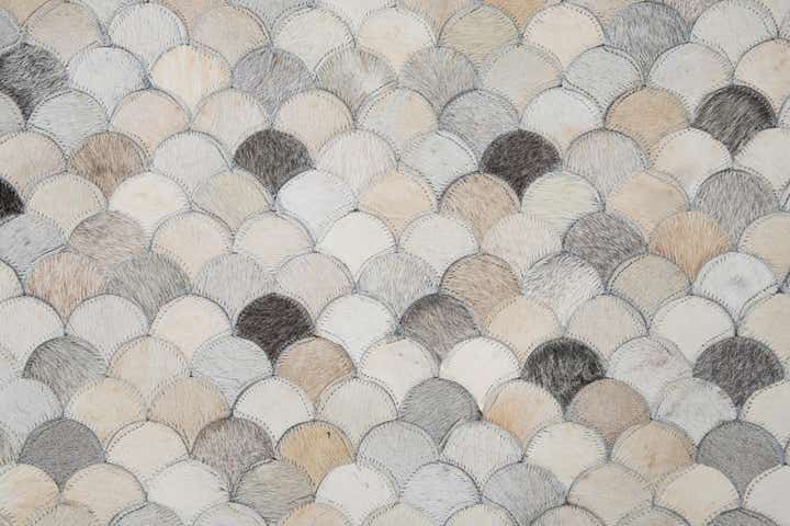8' x 10' Cowhide Leather Rug