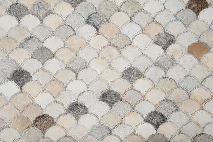 8' x 10' Cowhide Leather Rug