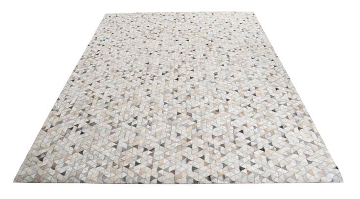Detail image of 7' 10 x 9' 9 Cowhide Leather Rug