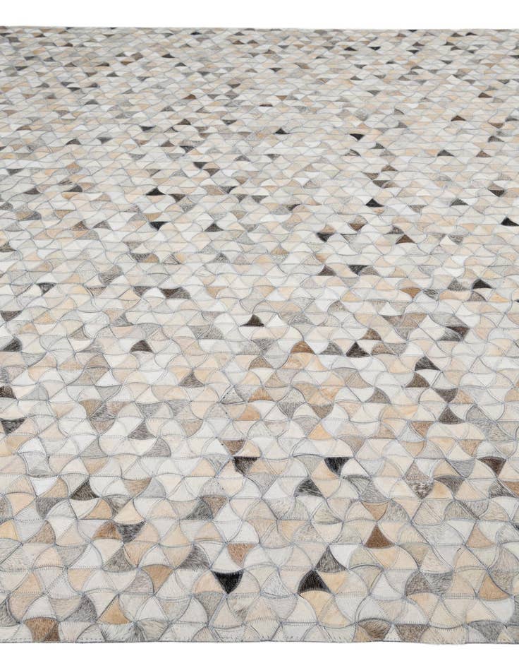 Detail image of 7' 10 x 9' 9 Cowhide Leather Rug