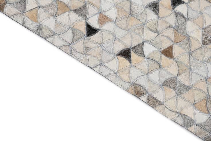 Detail image of 7' 10 x 9' 9 Cowhide Leather Rug