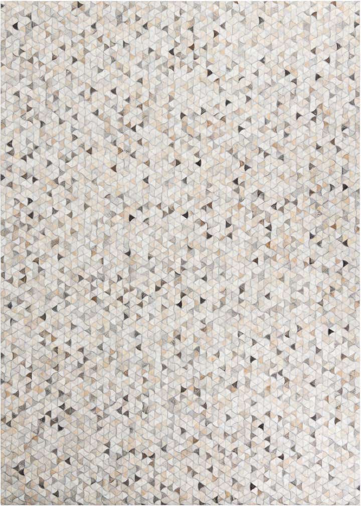 7' 10 x 9' 9 Cowhide Leather Rug