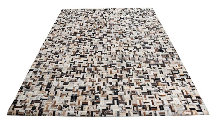 Detail image of 8' x 10' 1 Cowhide Leather Rug