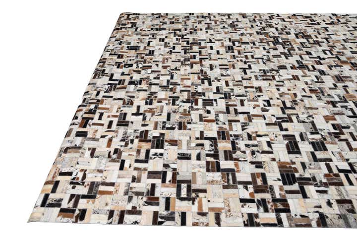 8' x 10' 1 Cowhide Leather Rug