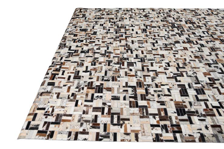 Detail image of 8' x 10' 1 Cowhide Leather Rug