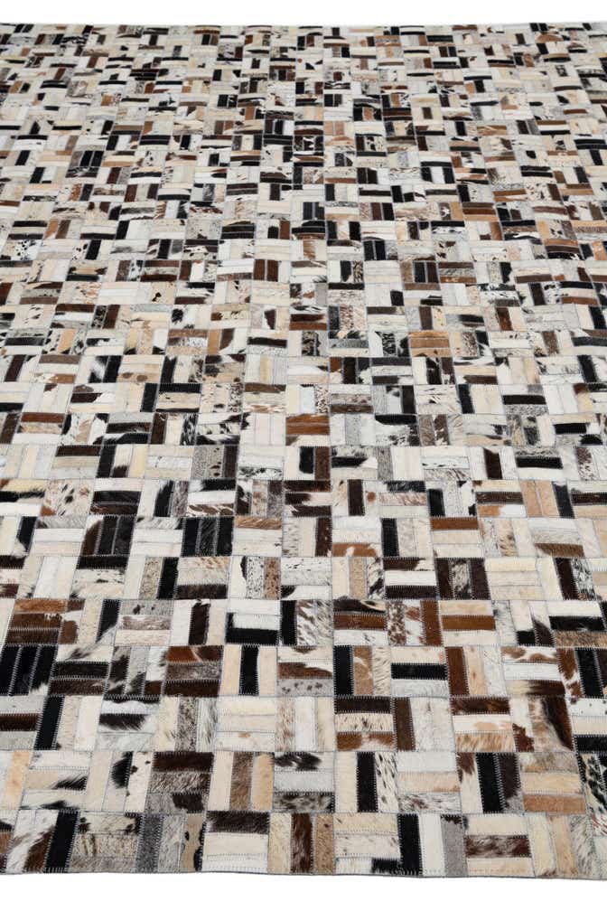 8' x 10' 1 Cowhide Leather Rug