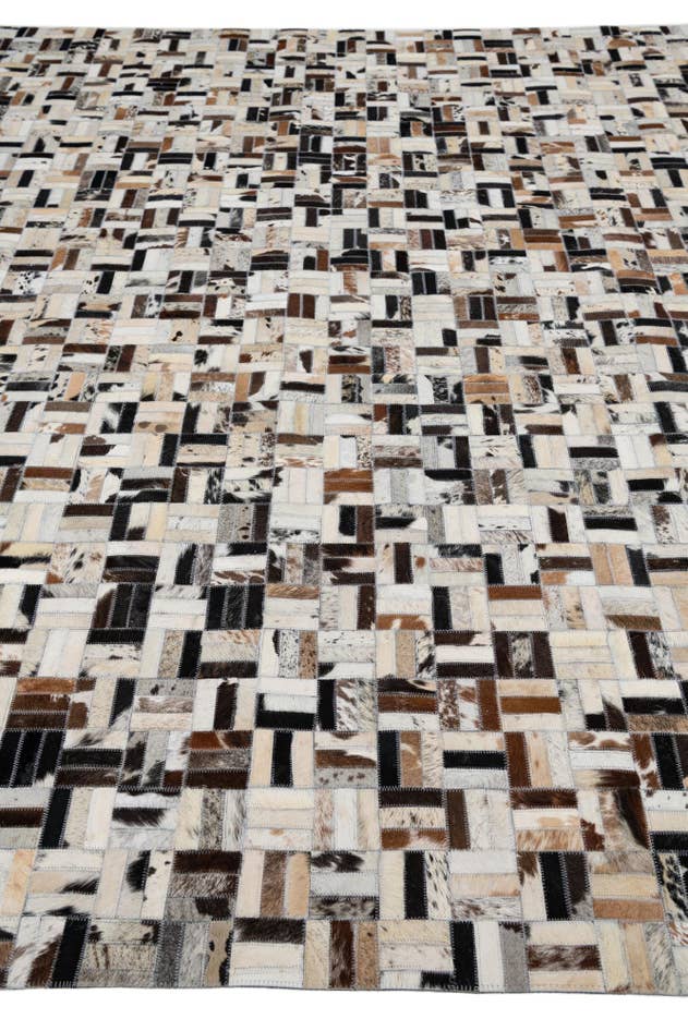 Detail image of 8' x 10' 1 Cowhide Leather Rug