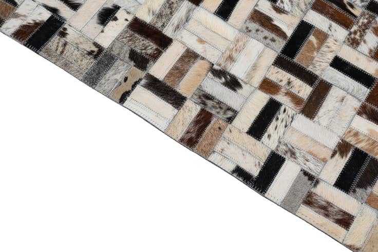 Detail image of 8' x 10' 1 Cowhide Leather Rug