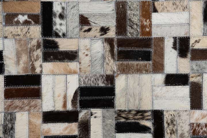 8' x 10' 1 Cowhide Leather Rug