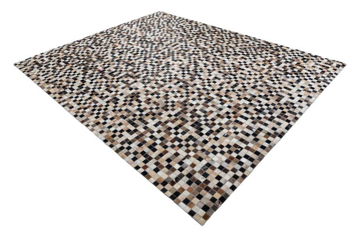 Detail image of 8' x 9' 10 Cowhide Leather Rug