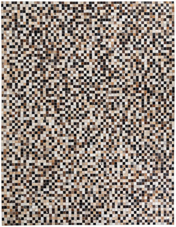 Detail image of 8' x 9' 10 Cowhide Leather Rug
