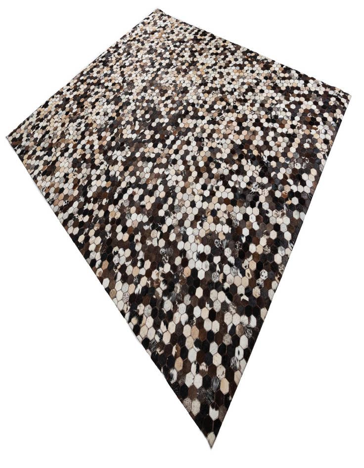 Detail image of 8' x 9' 9 Cowhide Leather Rug