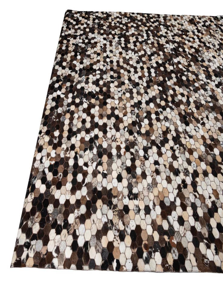 Detail image of 8' x 9' 9 Cowhide Leather Rug