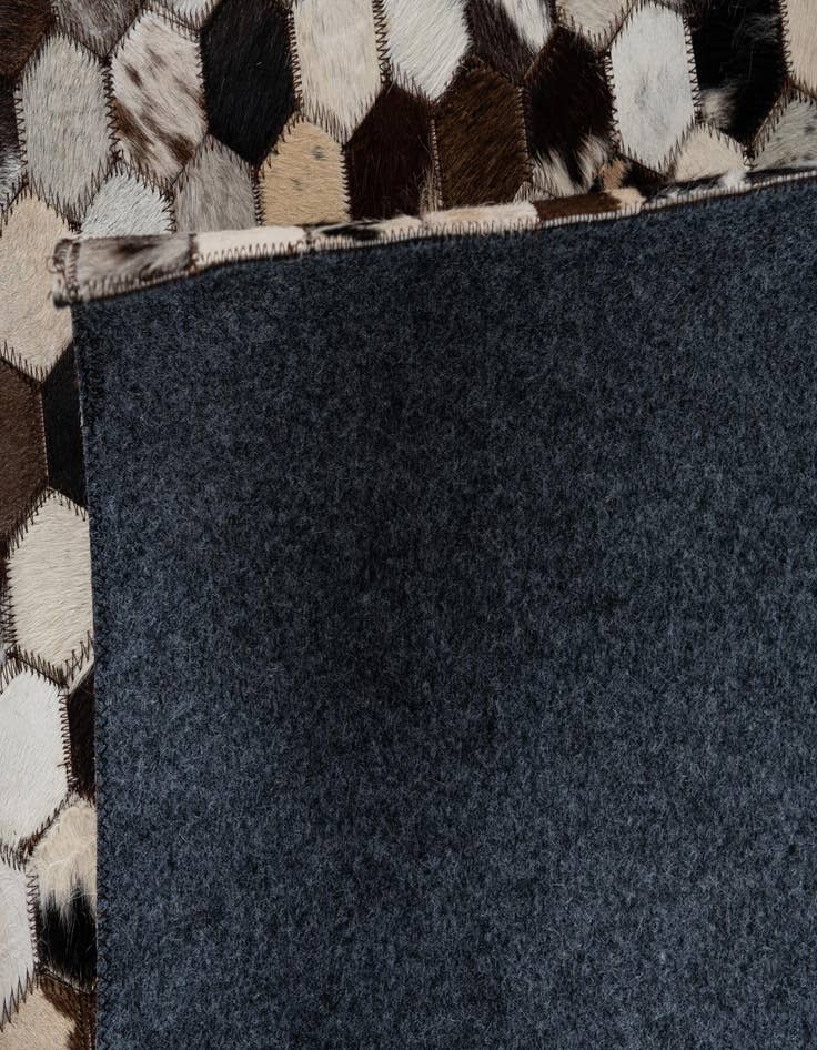 Detail image of 8' x 9' 9 Cowhide Leather Rug