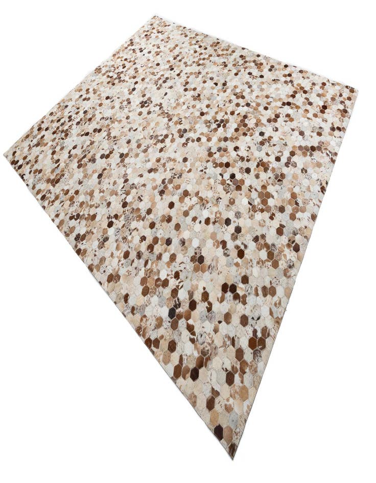 Detail image of 7' 10 x 9' 9 Cowhide Leather Rug