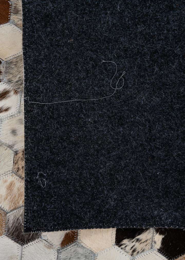 8' x 9' 10 Cowhide Leather Rug