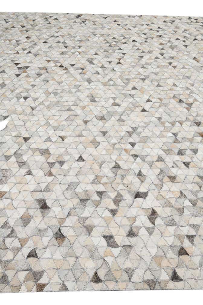 7' 10 x 10' Cowhide Leather Rug