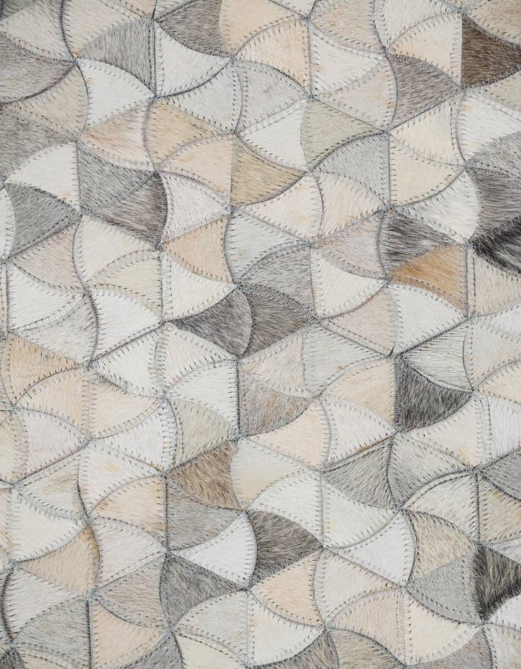 Detail image of 7' 10 x 10' Cowhide Leather Rug