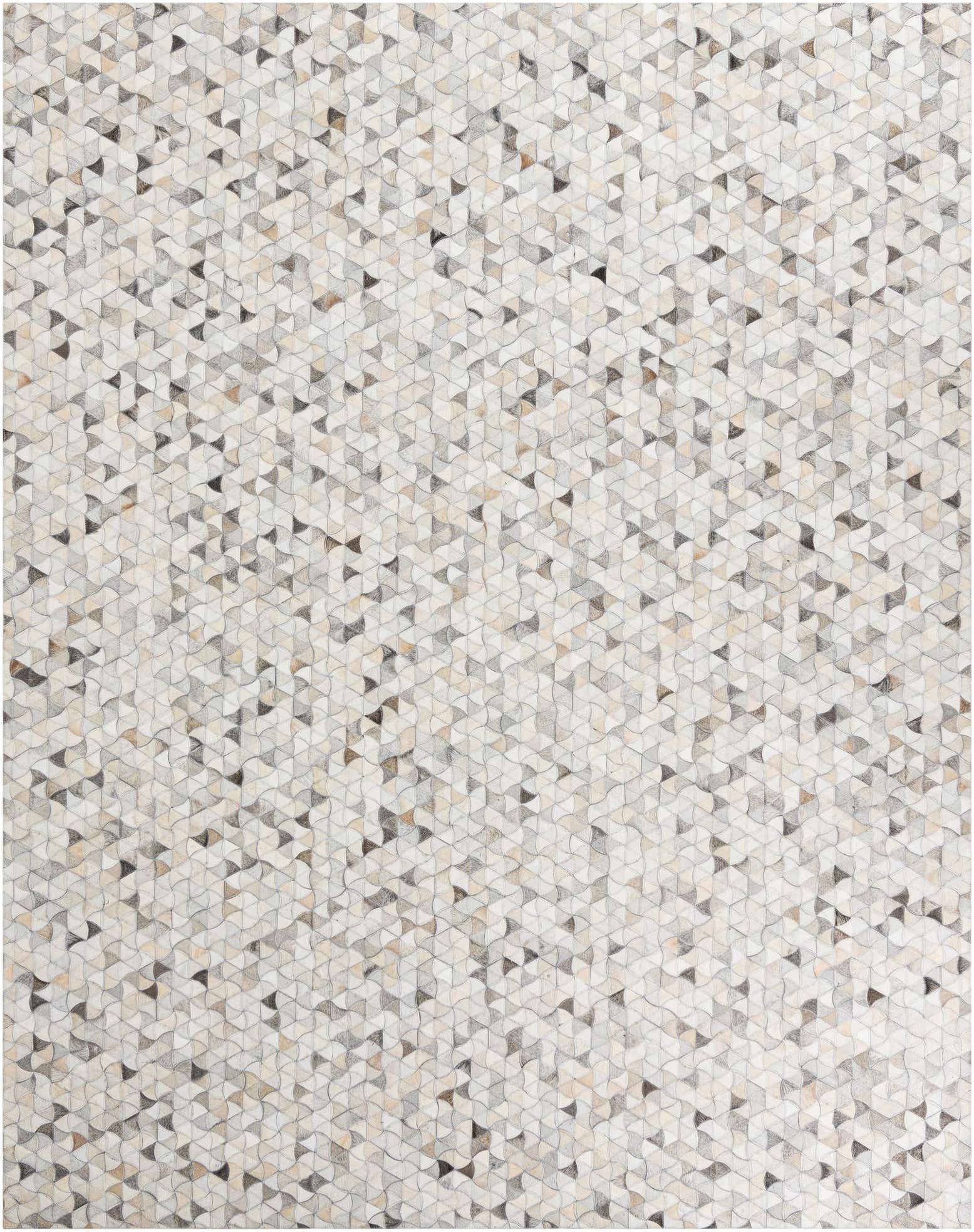 7' 10 x 10' Cowhide Leather Rug