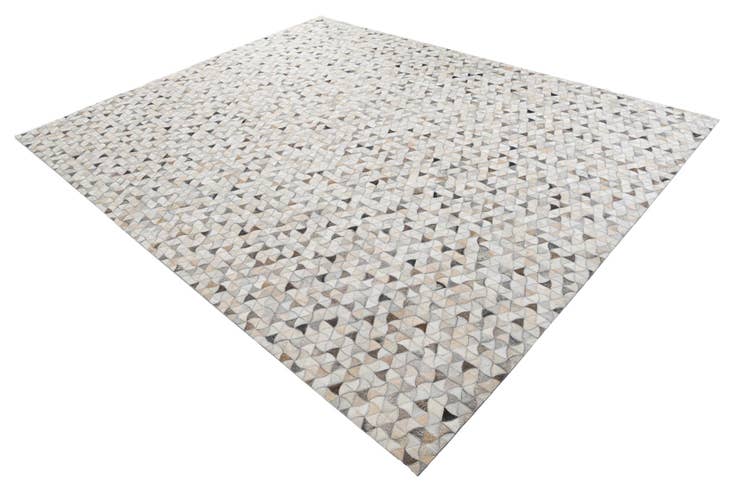 Detail image of 7' 10 x 9' 10 Cowhide Leather Rug