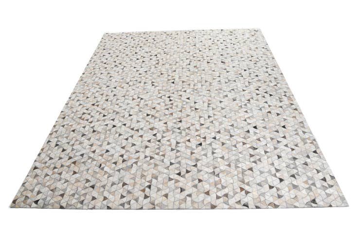 Detail image of 7' 10 x 9' 10 Cowhide Leather Rug
