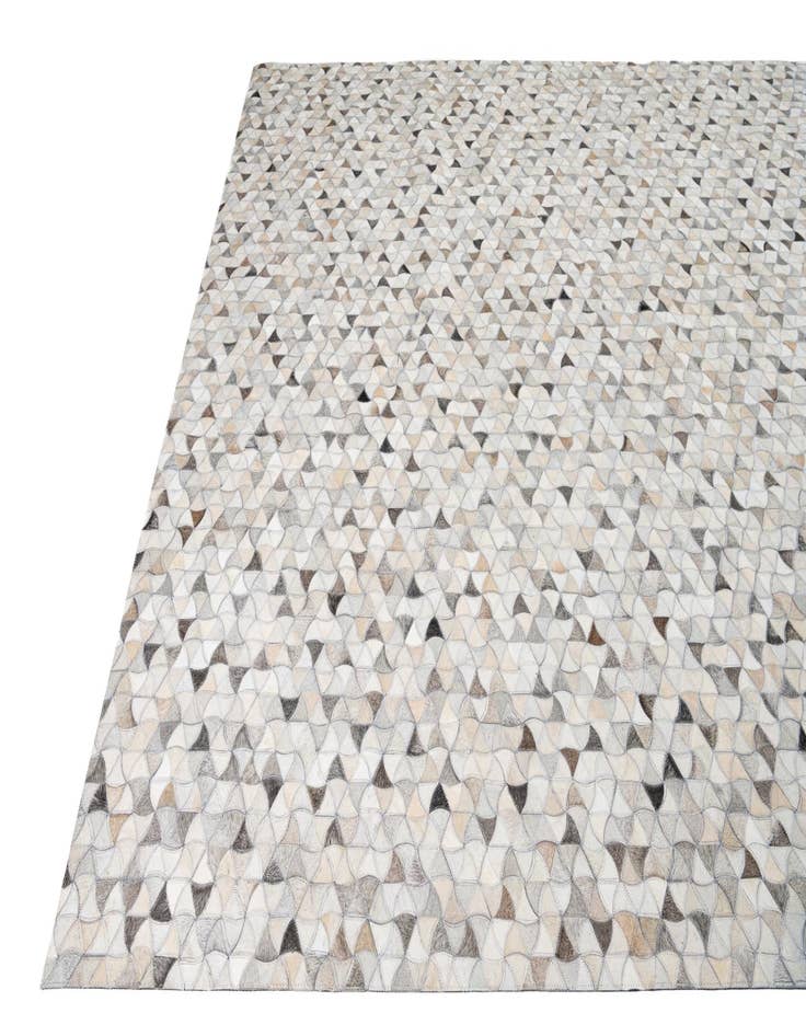 Detail image of 7' 10 x 9' 10 Cowhide Leather Rug