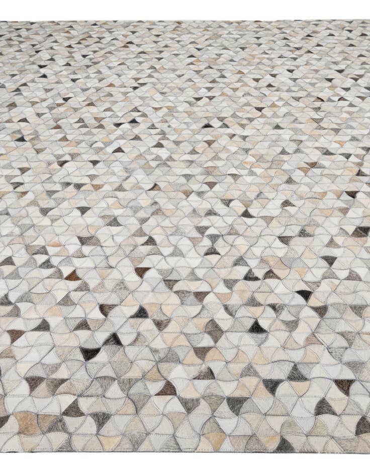 Detail image of 7' 10 x 9' 10 Cowhide Leather Rug