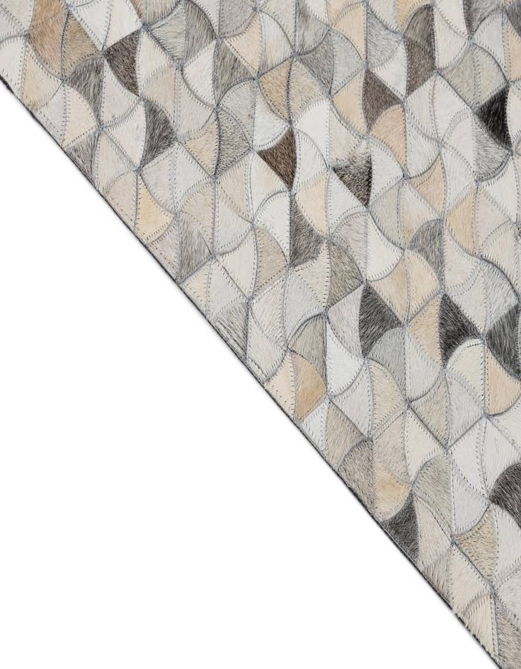 Detail image of 7' 10 x 9' 10 Cowhide Leather Rug