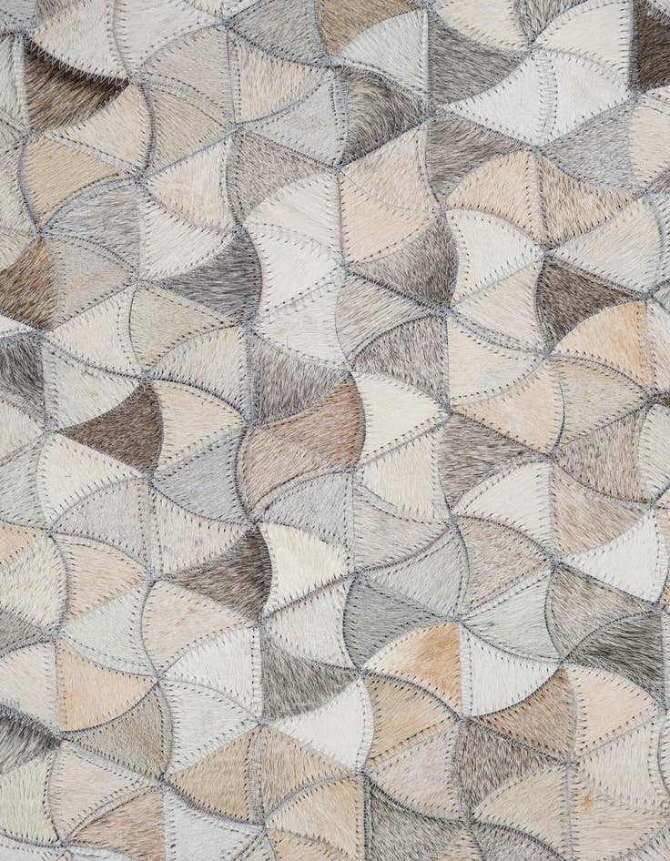 Detail image of 7' 10 x 9' 10 Cowhide Leather Rug