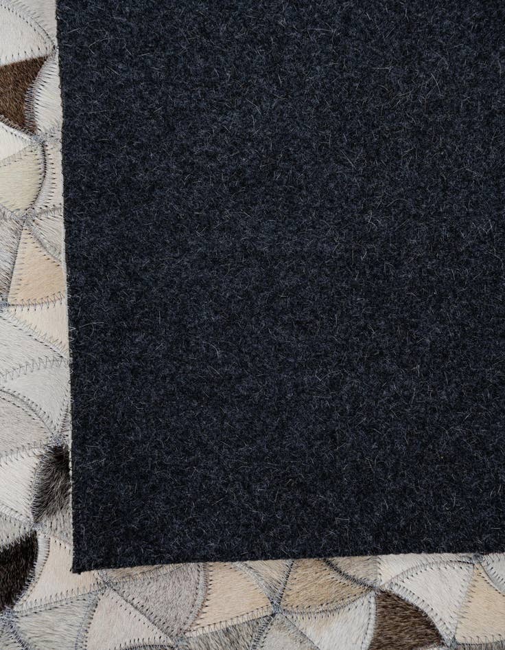 Detail image of 7' 10 x 9' 10 Cowhide Leather Rug