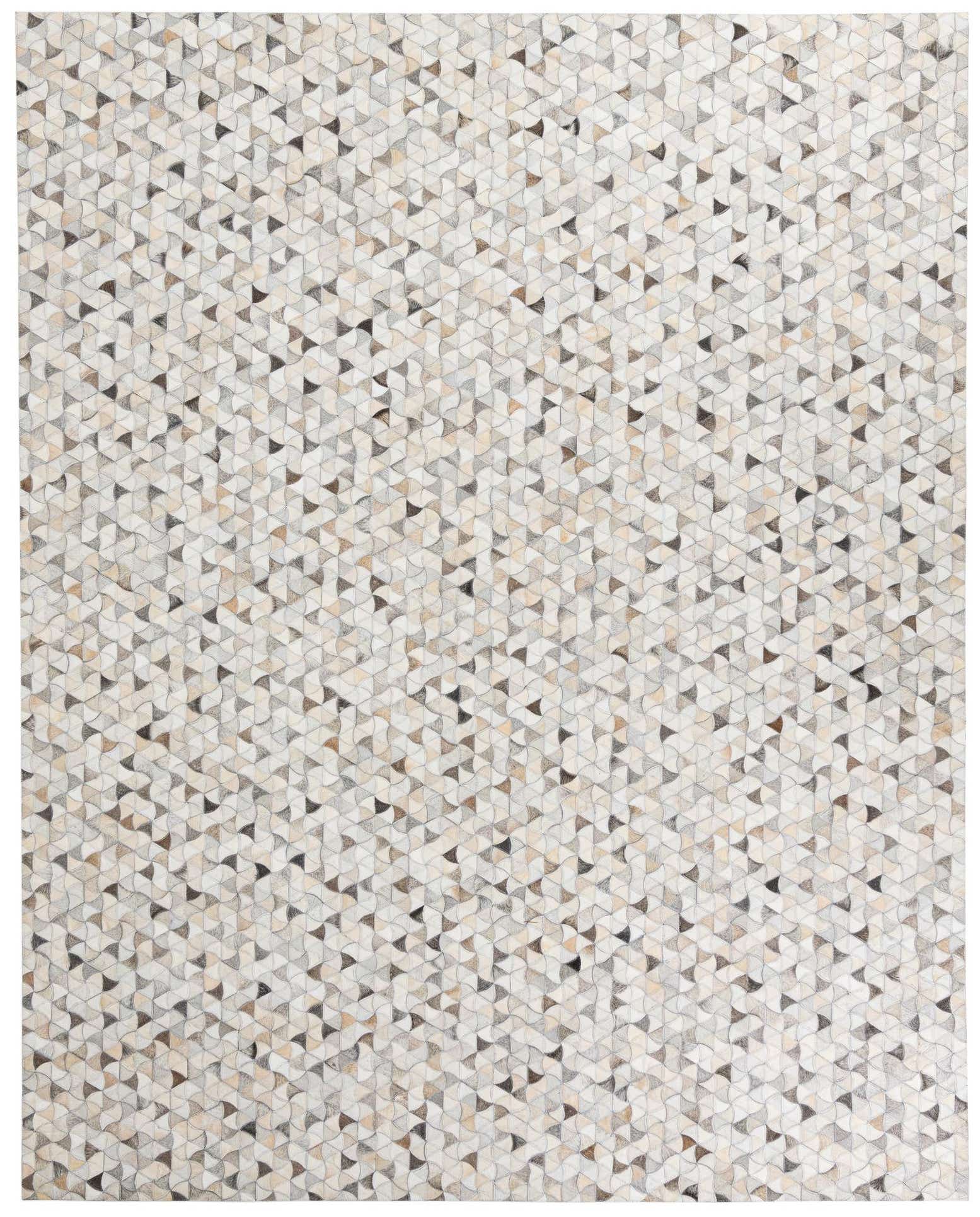 7' 10 x 9' 10 Cowhide Leather Rug