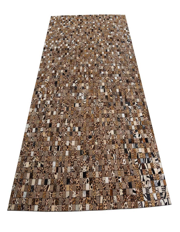 Detail image of 8' x 10' Cowhide Leather Rug