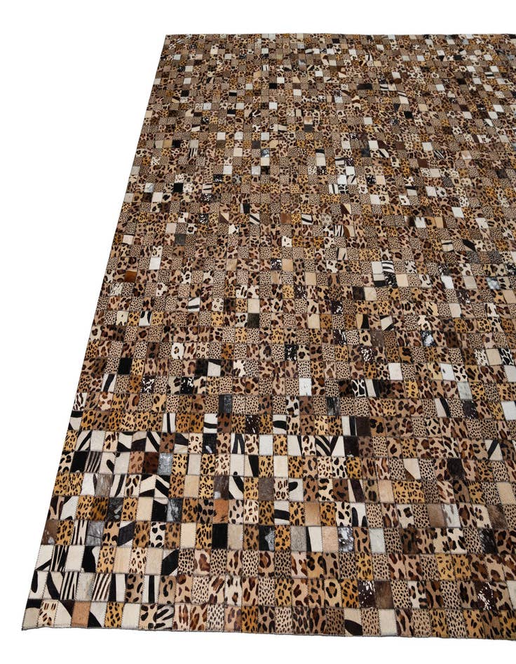 Detail image of 8' x 10' Cowhide Leather Rug